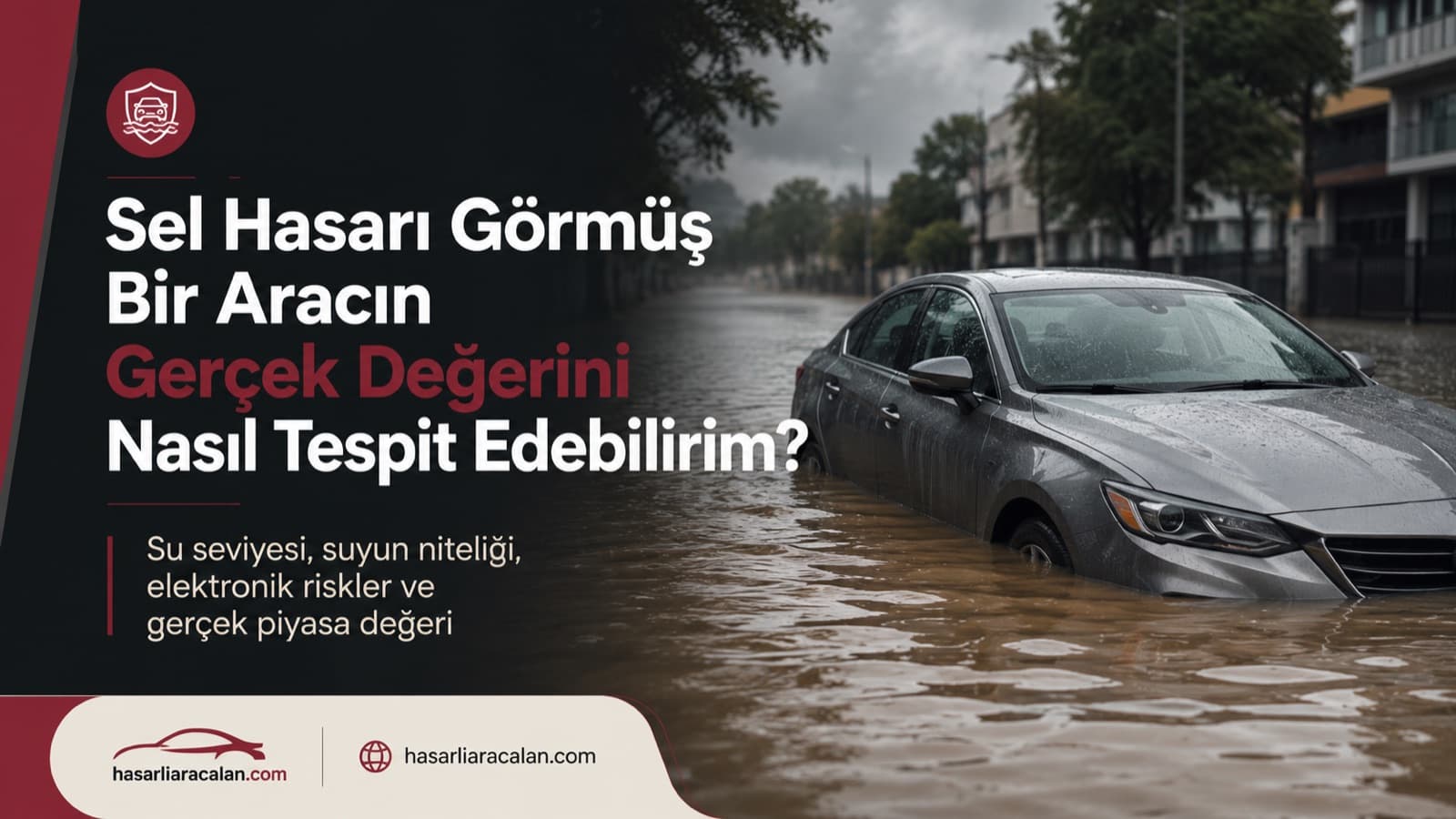 Su hasarı yönünden incelenen sel hasarlı araç